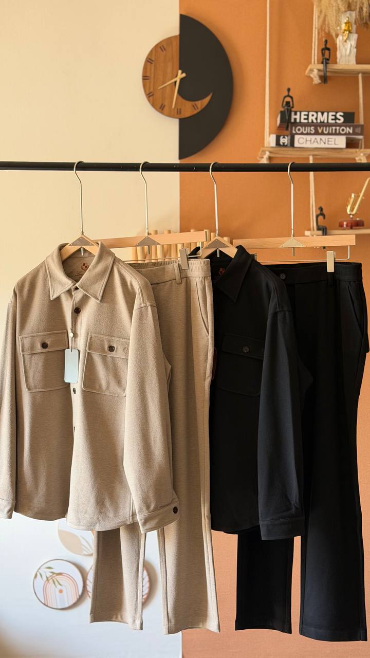 Loro Piana Wool Blend Shirt & Pants Set – Premium Minimalist Design for Men