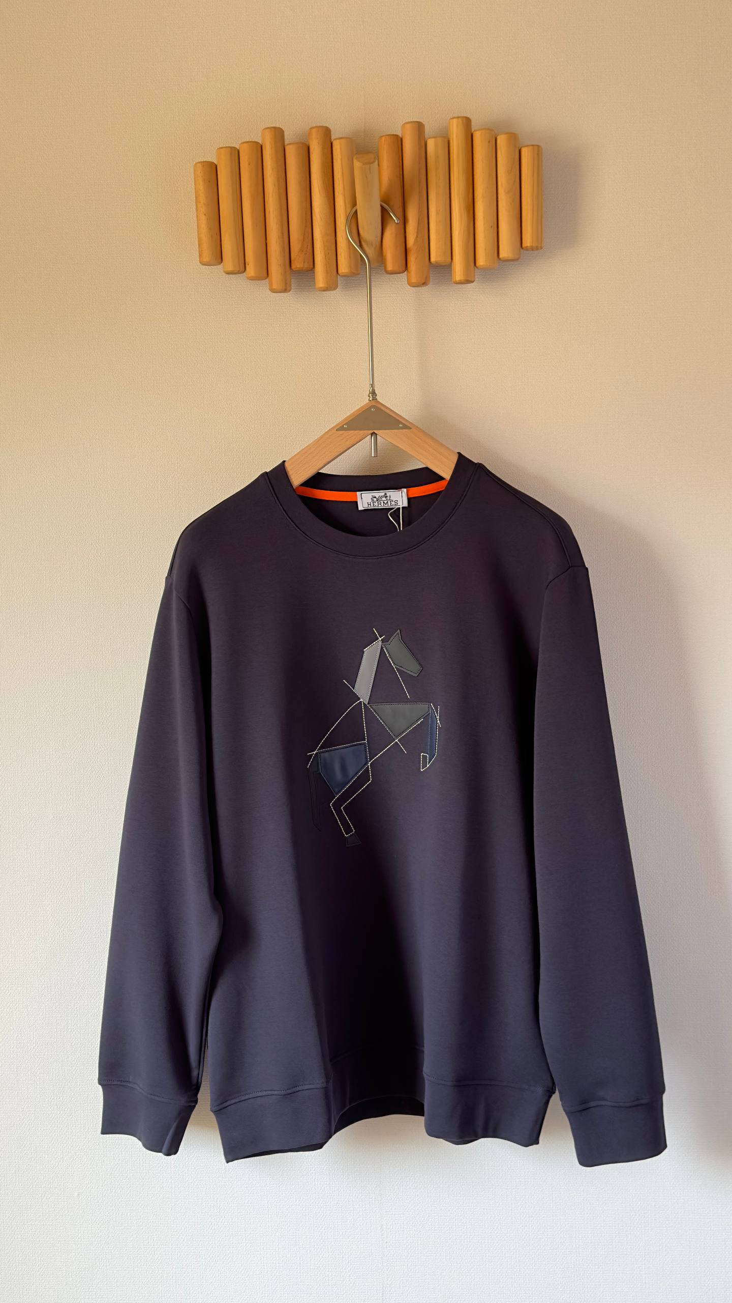 Hermès Geometric Horse Sweatshirt – Luxury Casual Collection for Men