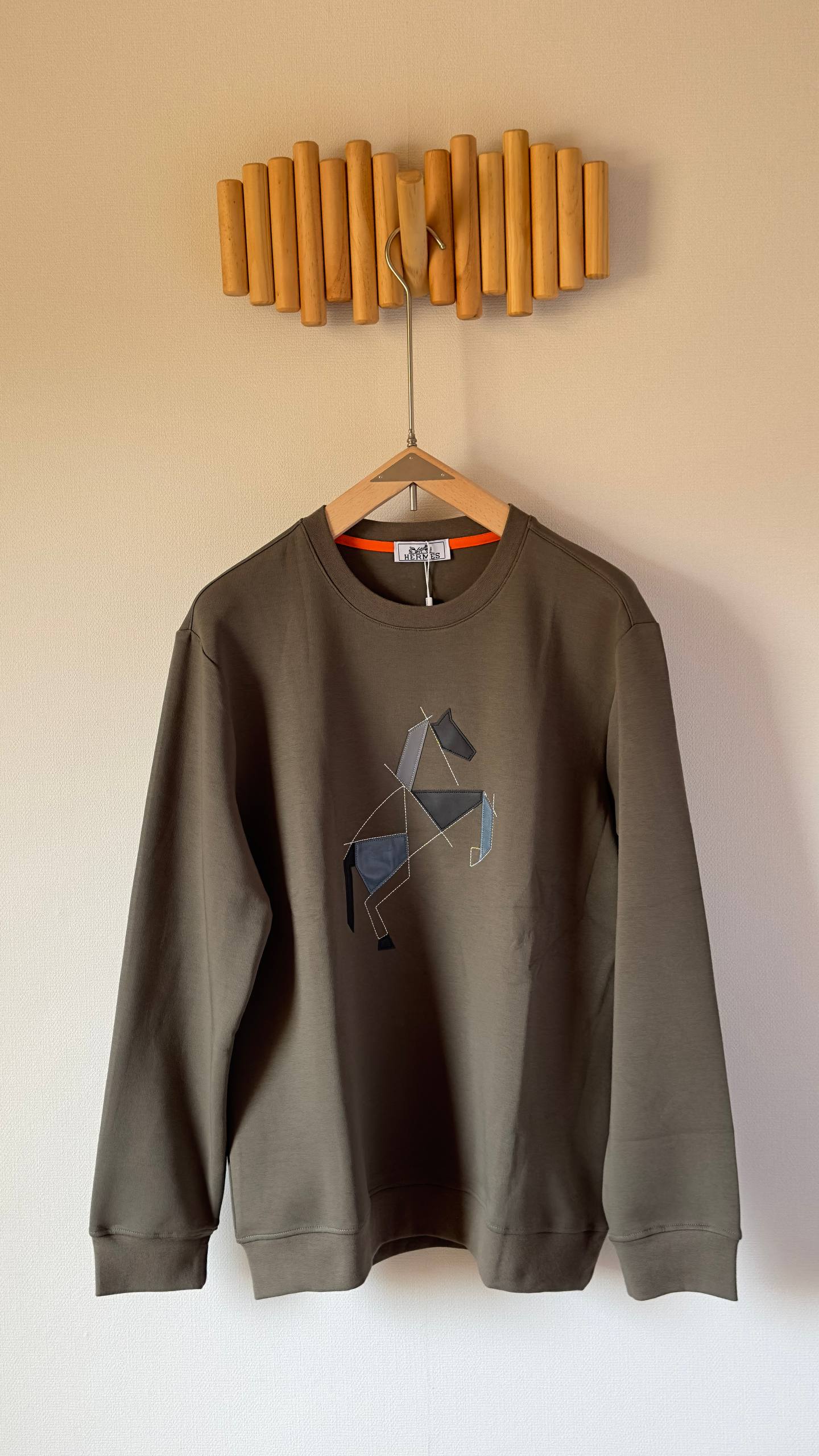 Hermès Geometric Horse Sweatshirt – Luxury Casual Collection for Men