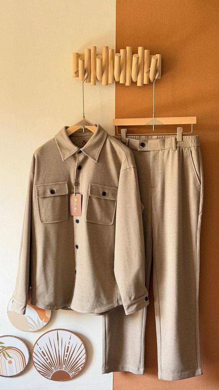 Loro Piana Wool Blend Shirt & Pants Set – Premium Minimalist Design for Men