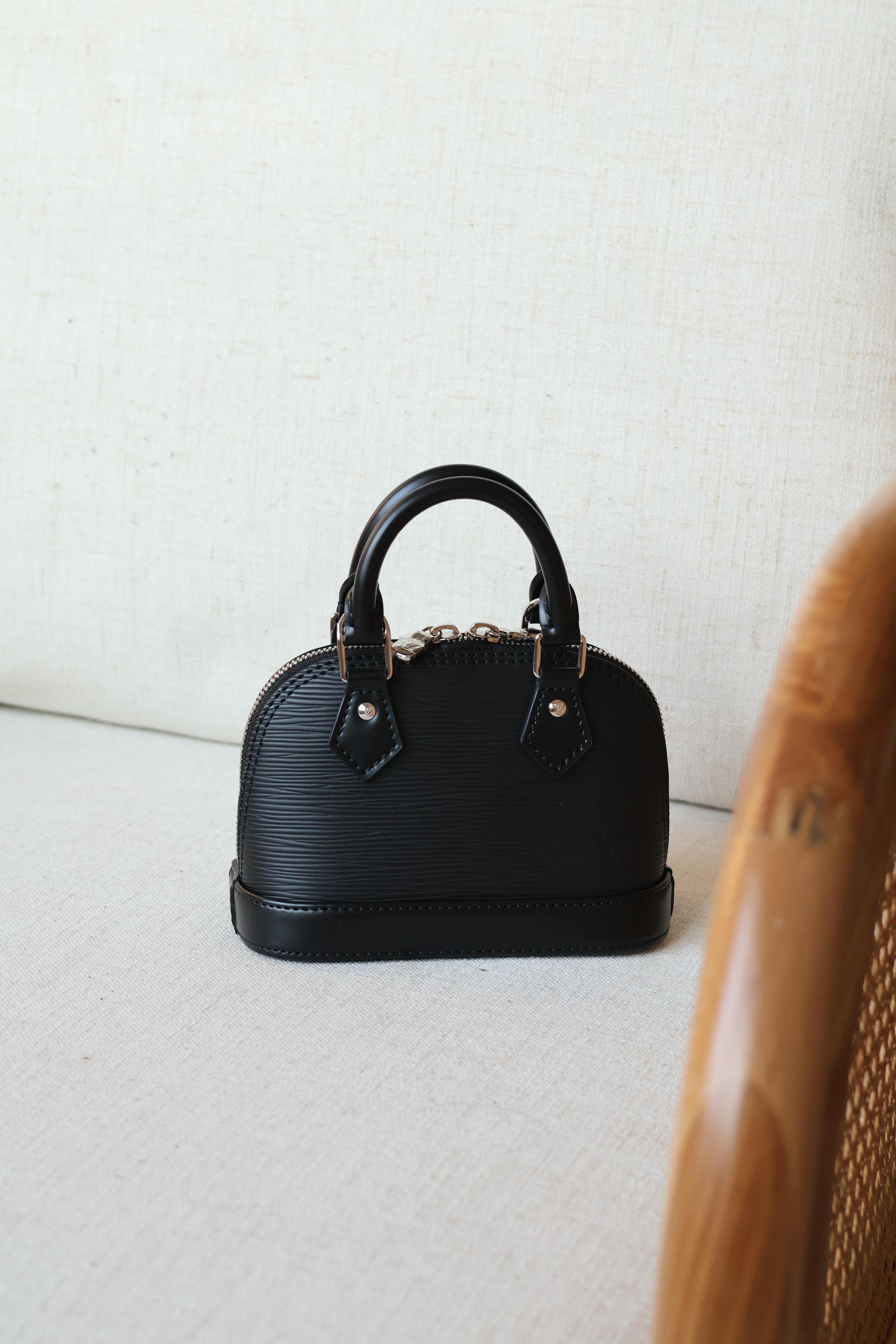 Louis Vuitton Nano Alma – Classic Monogram & Black Epi Leather