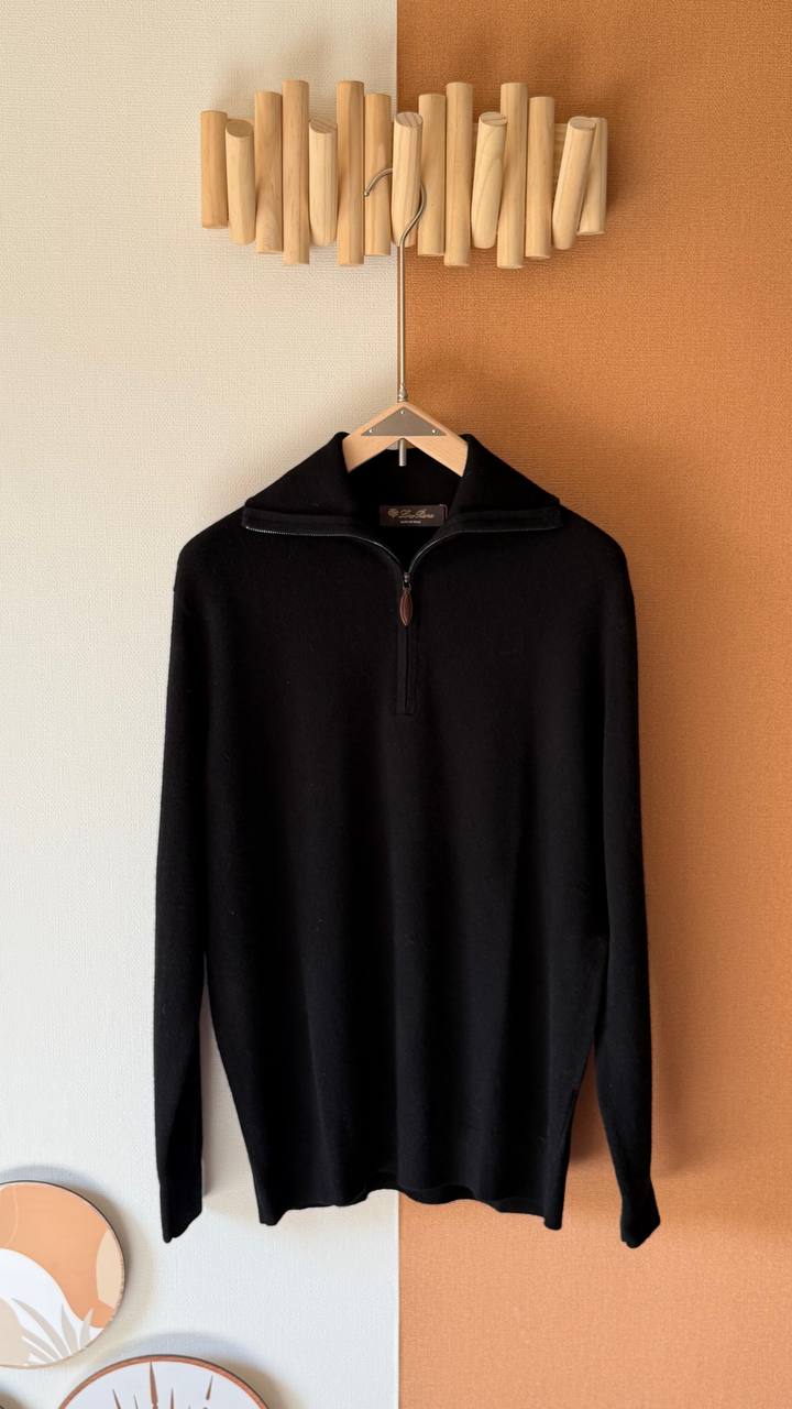 Loro Piana Men’s Half-Zip Cashmere-Blend Sweater – Luxury Soft Touch