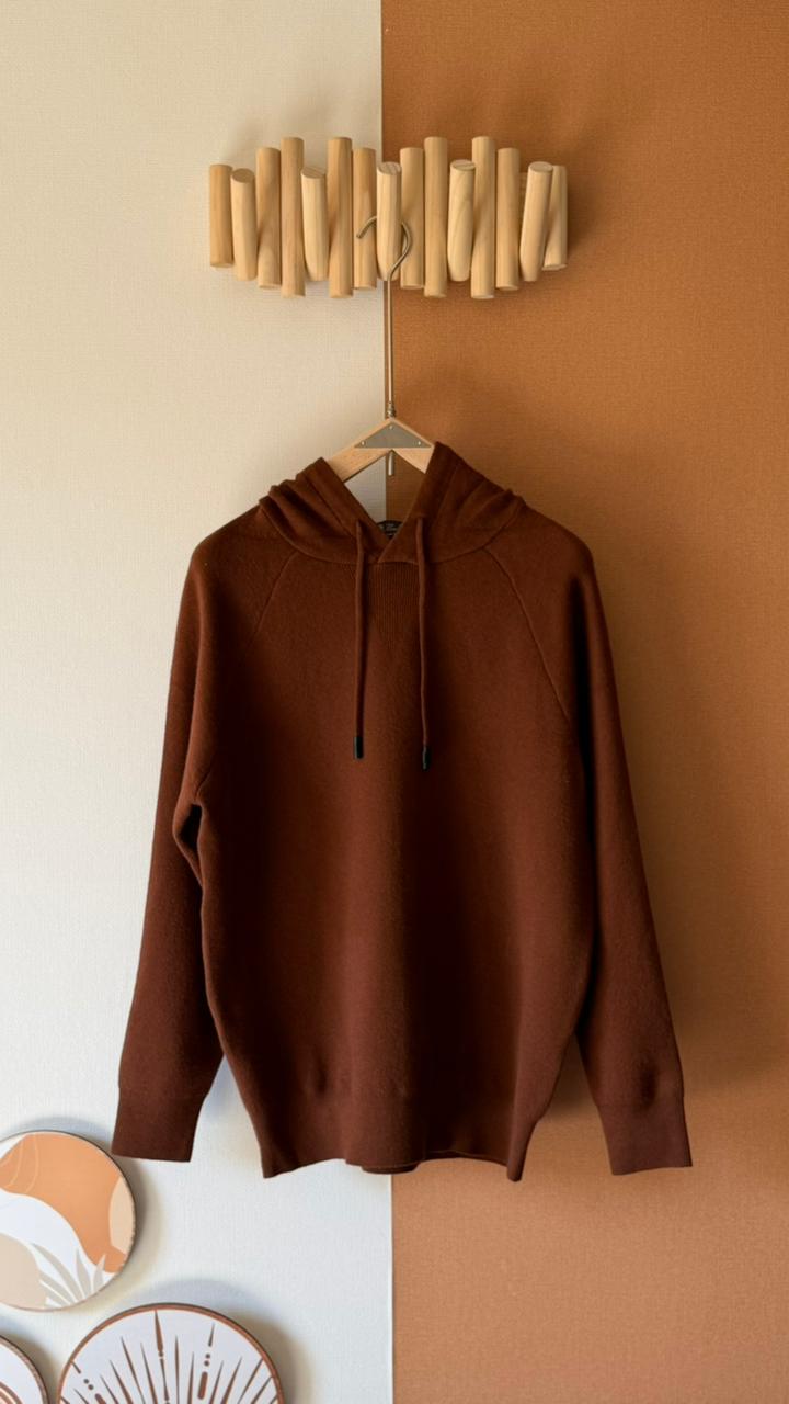 Loro Piana Men’s Cozy Hoodie – Premium Soft Knitwear Collection