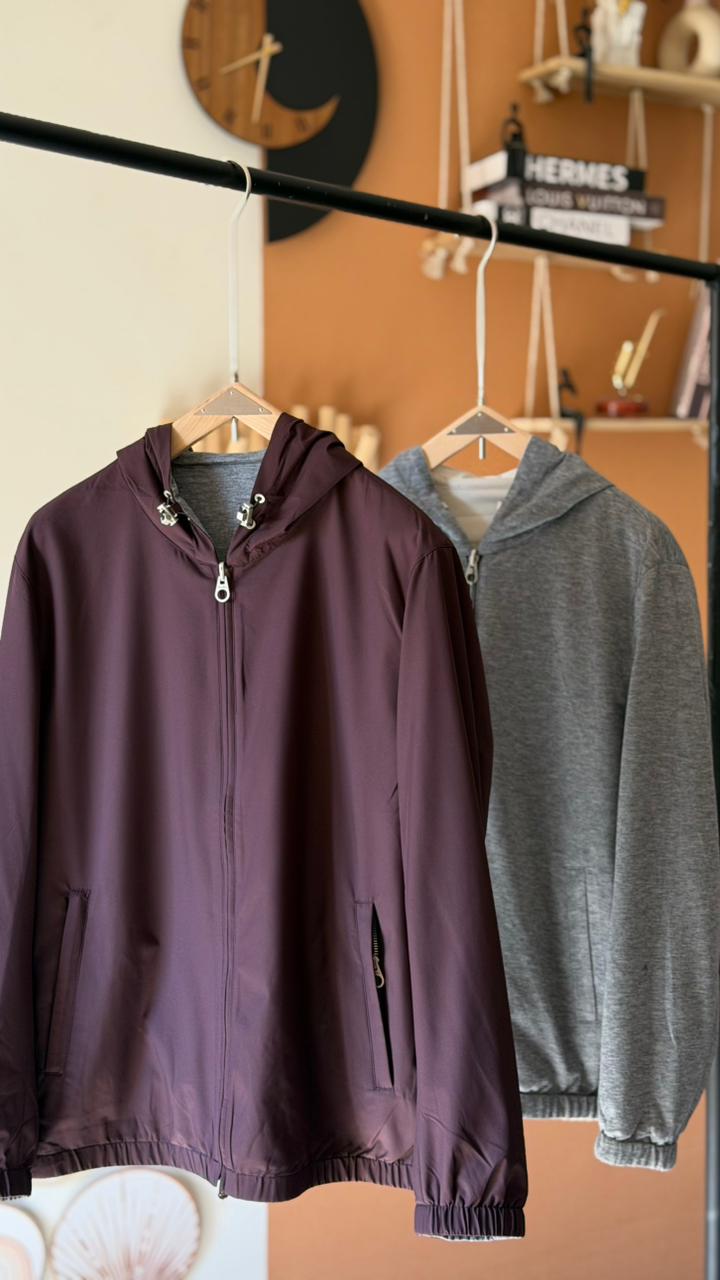 Loro Piana Reversible Hooded Jacket for Men – Lightweight Luxury Outerwear