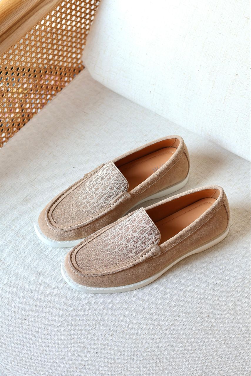 Dior Men’s Suede Loafer – Monogram Casual Luxury Shoes