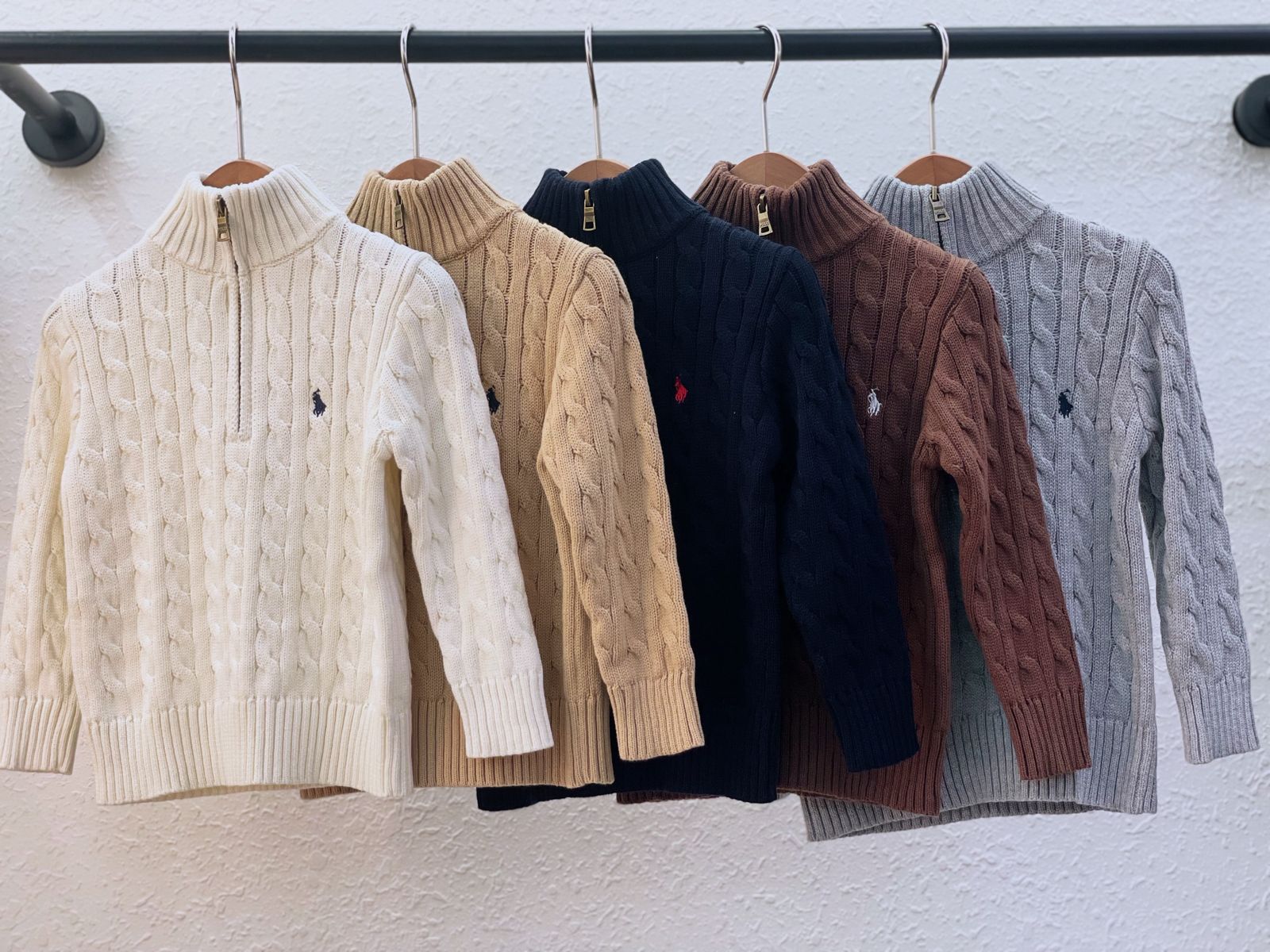 Polo Ralph Lauren Kids Cable Knit Zip Sweater