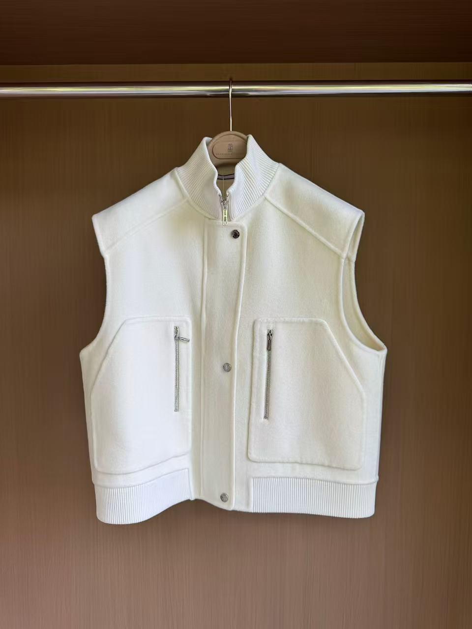 Hermès Cashmere Wool Zip Vest