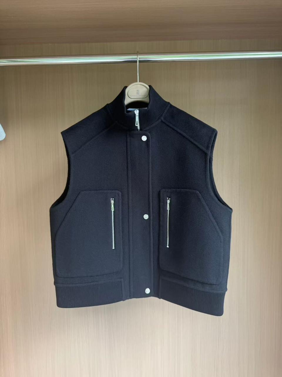 Hermès Cashmere Wool Zip Vest