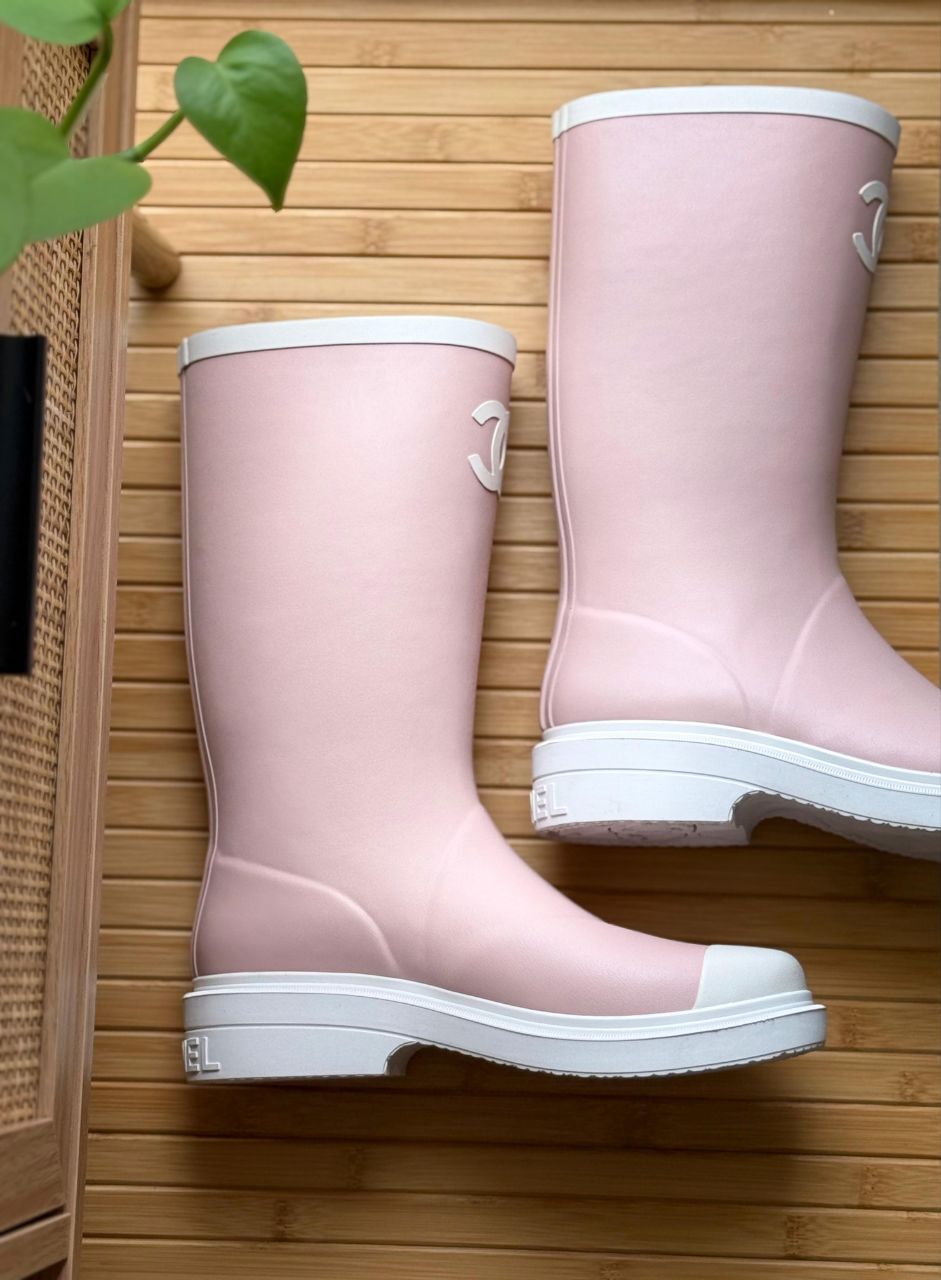 Chanel Iconic Rubber Rain Boots – Minimal Luxury Edition