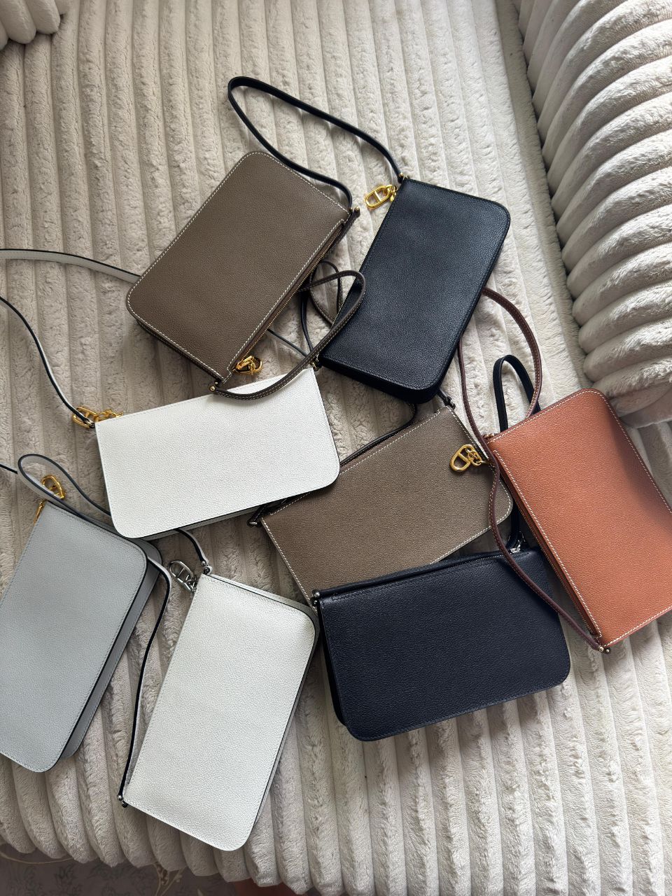 Hermès Zipengo Chain Leather Pouch