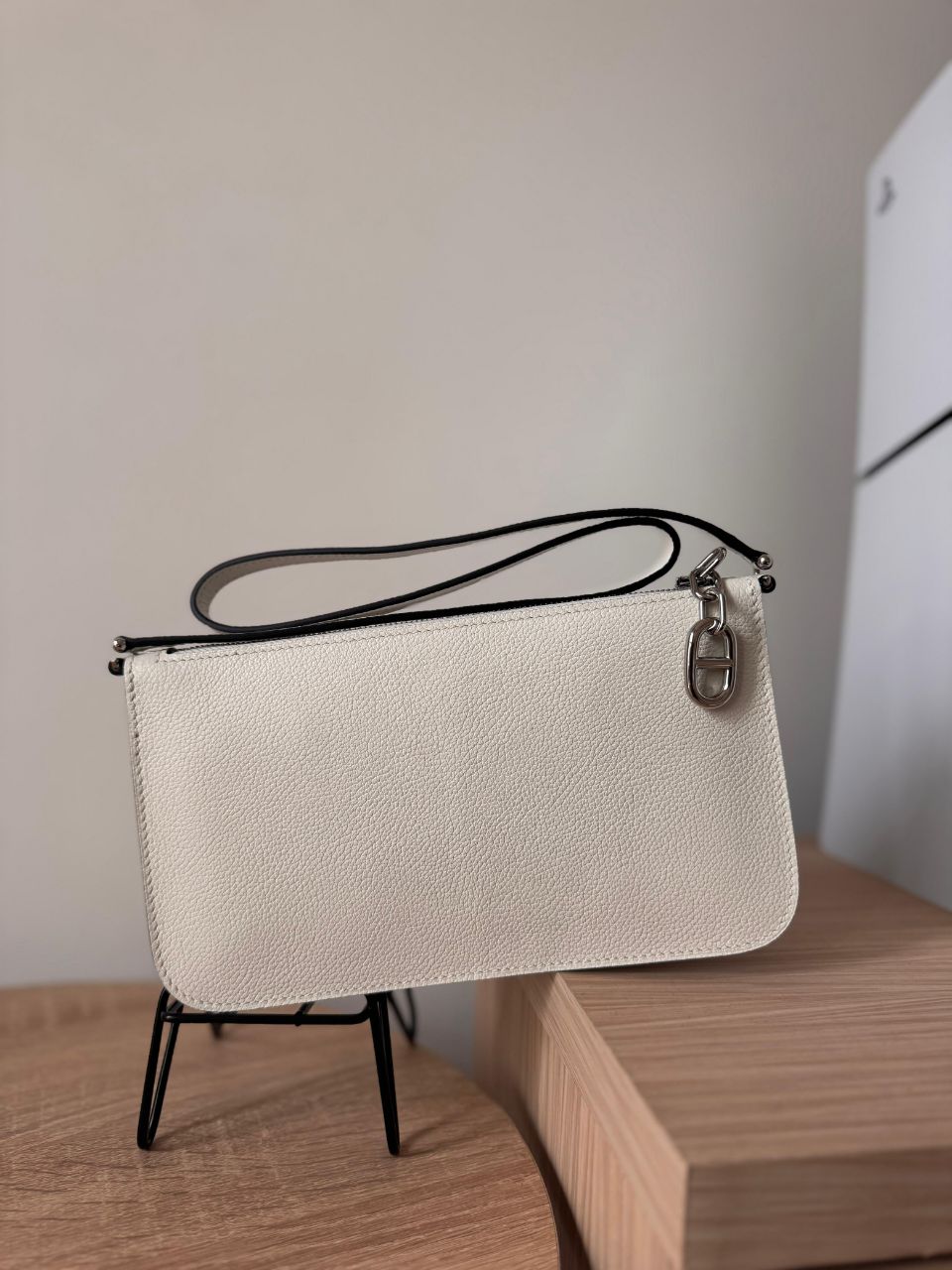 Hermès Zipengo Chain Leather Pouch