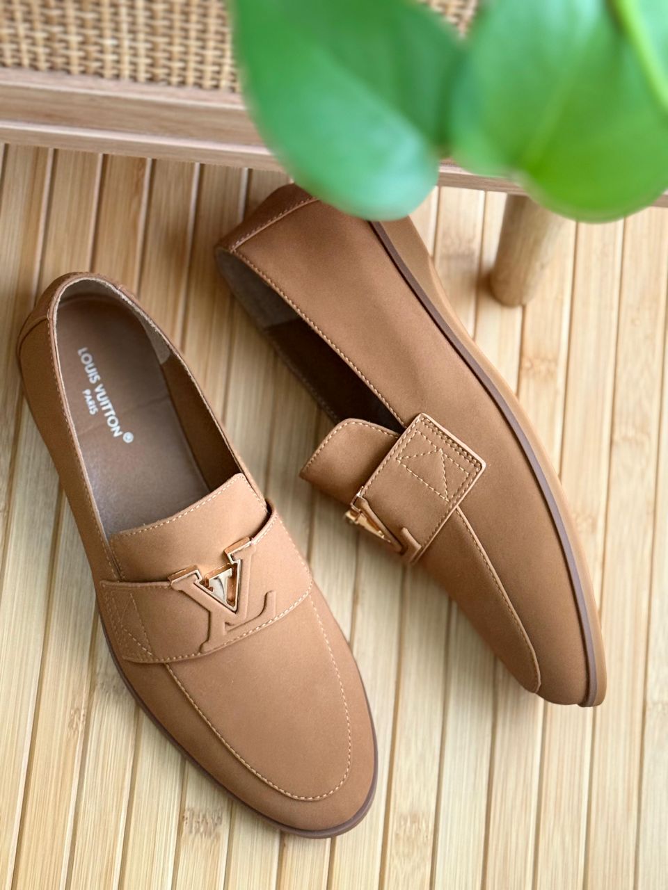 Louis Vuitton LV Signature Leather Loafer Mule