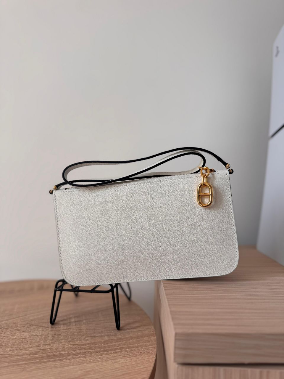 Hermès Zipengo Chain Leather Pouch