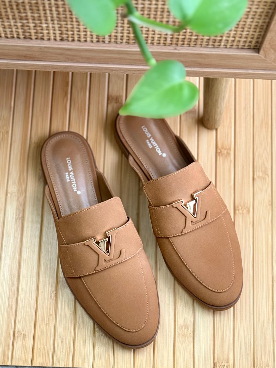 Louis Vuitton LV Signature Leather Mule