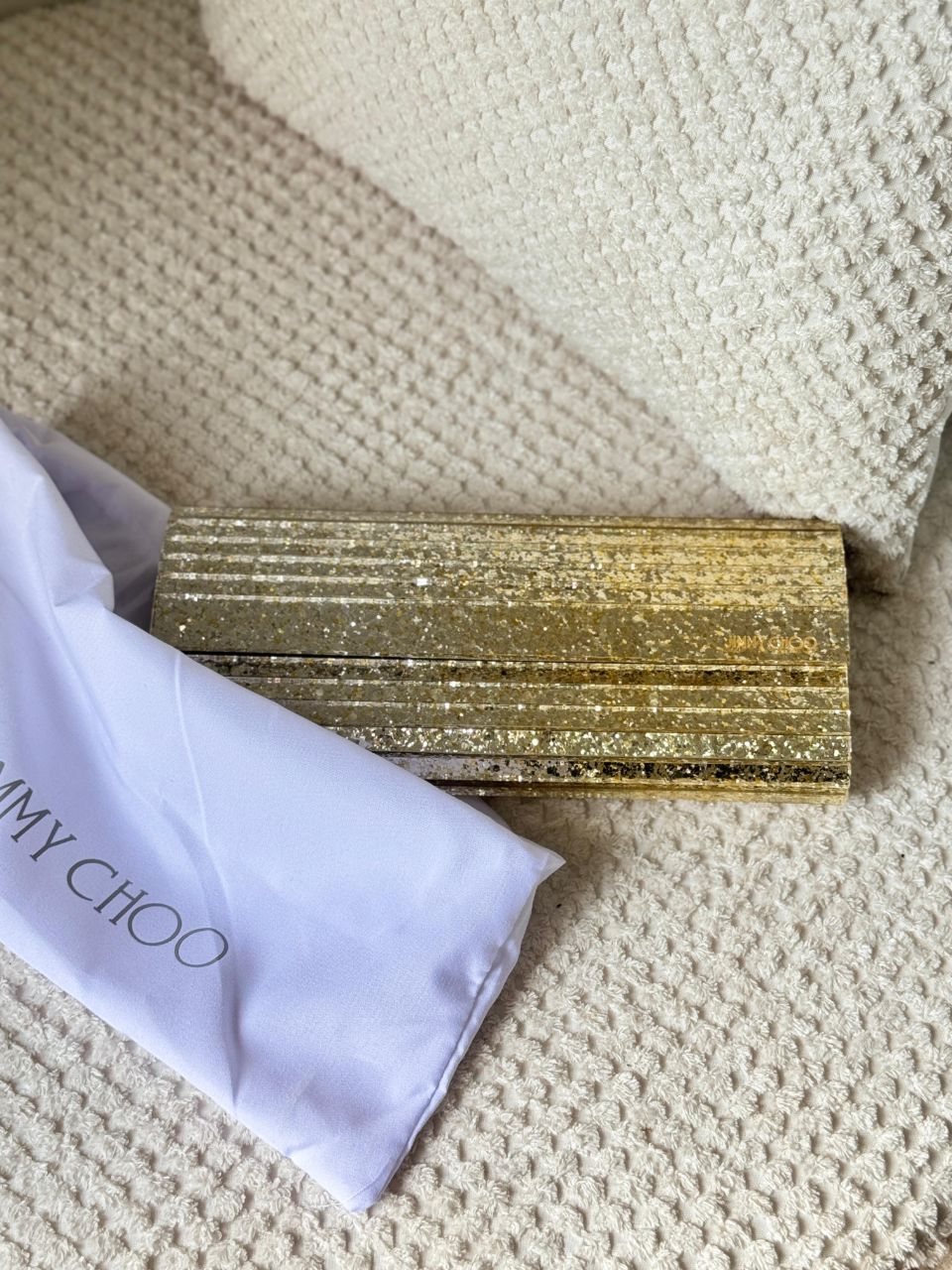 Jimmy Choo Glitter Clutch Bag