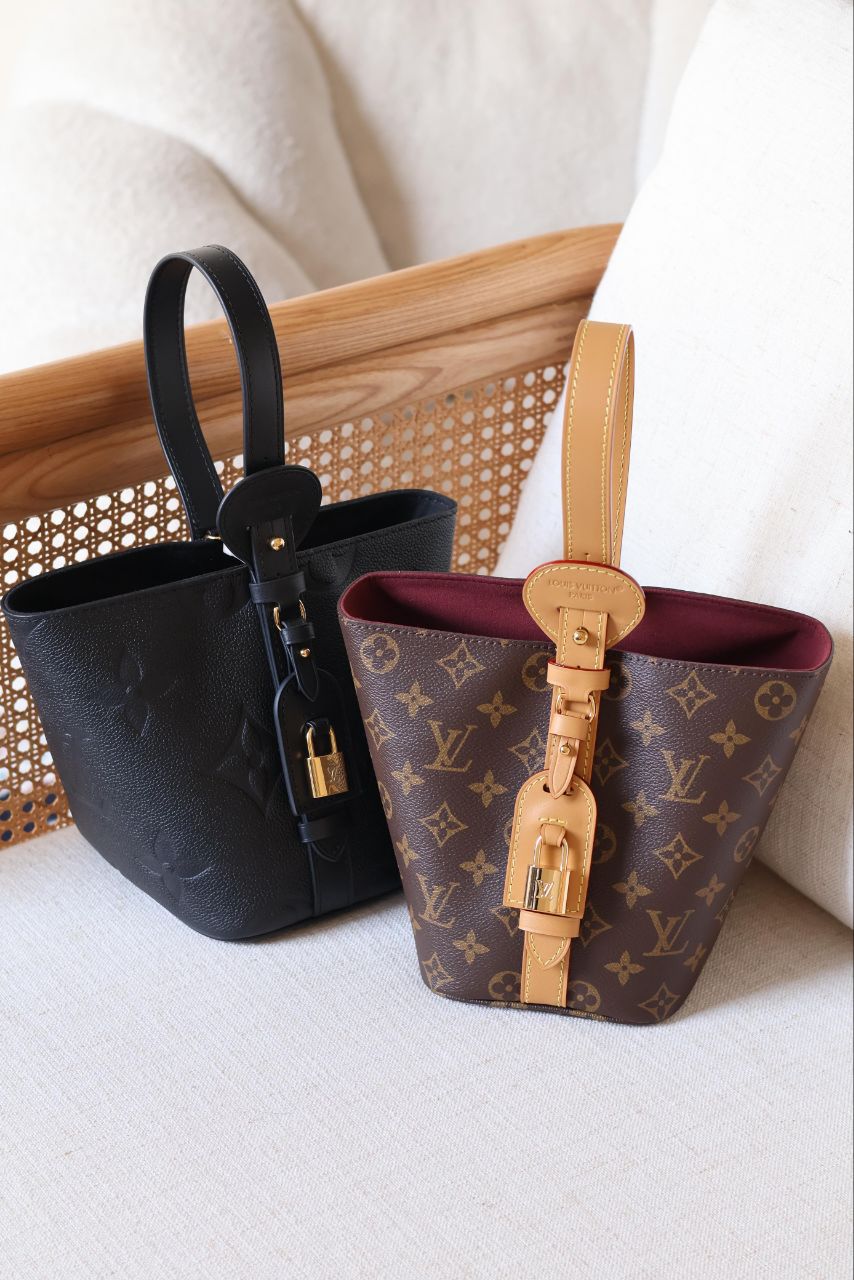 Louis Vuitton All In Bucket Bag with Lock Detail