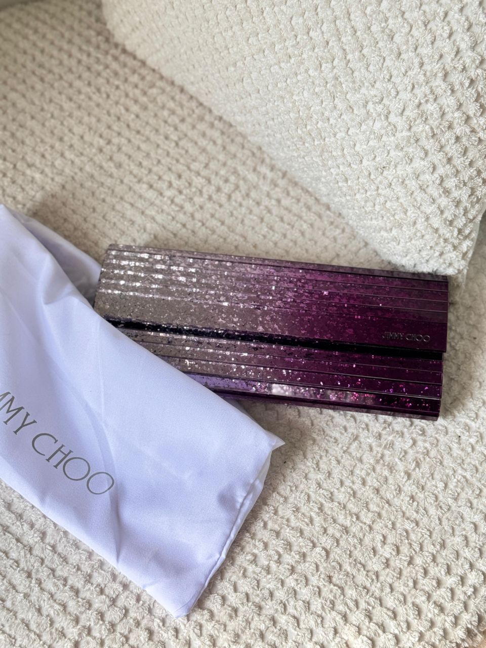 Jimmy Choo Glitter Clutch Bag