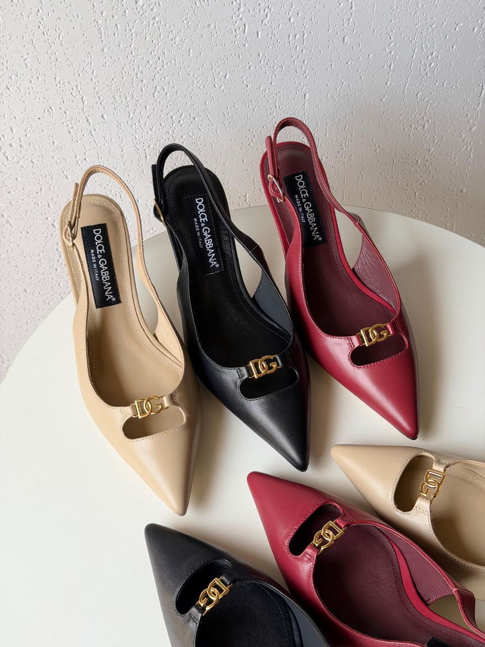 Dolce & Gabbana DG Logo Slingback Pumps