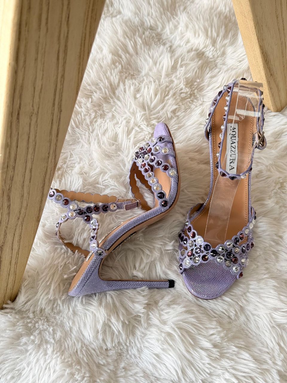 Aquazzura Crystal Heeled Sandals – Full Color Collection
