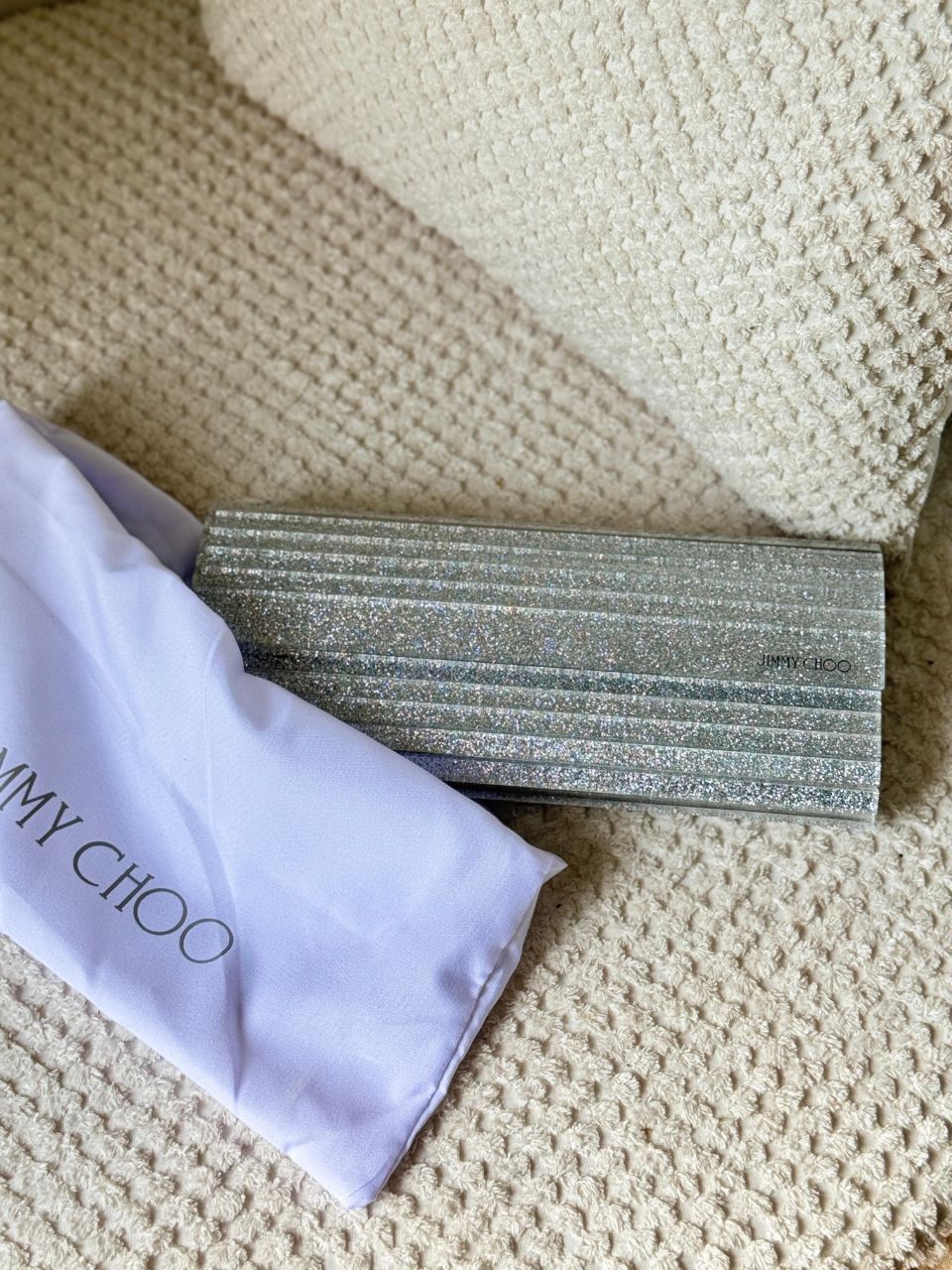 Jimmy Choo Glitter Clutch Bag