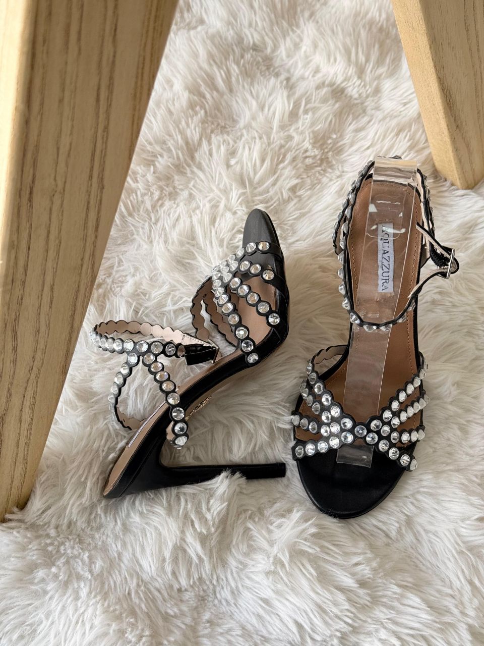 Aquazzura Crystal Heeled Sandals – Full Color Collection