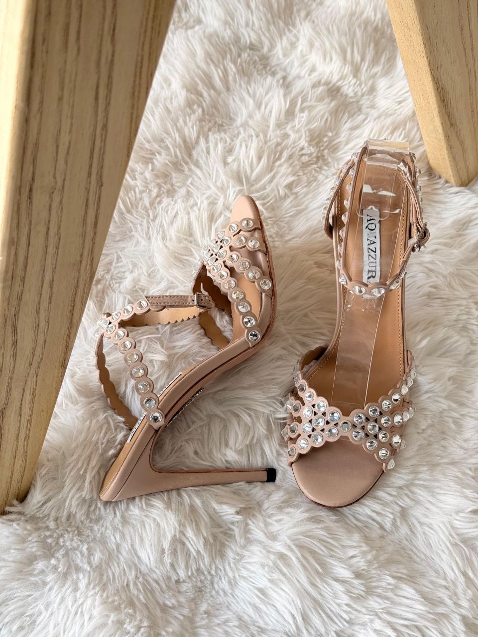 Aquazzura Crystal Heeled Sandals – Full Color Collection
