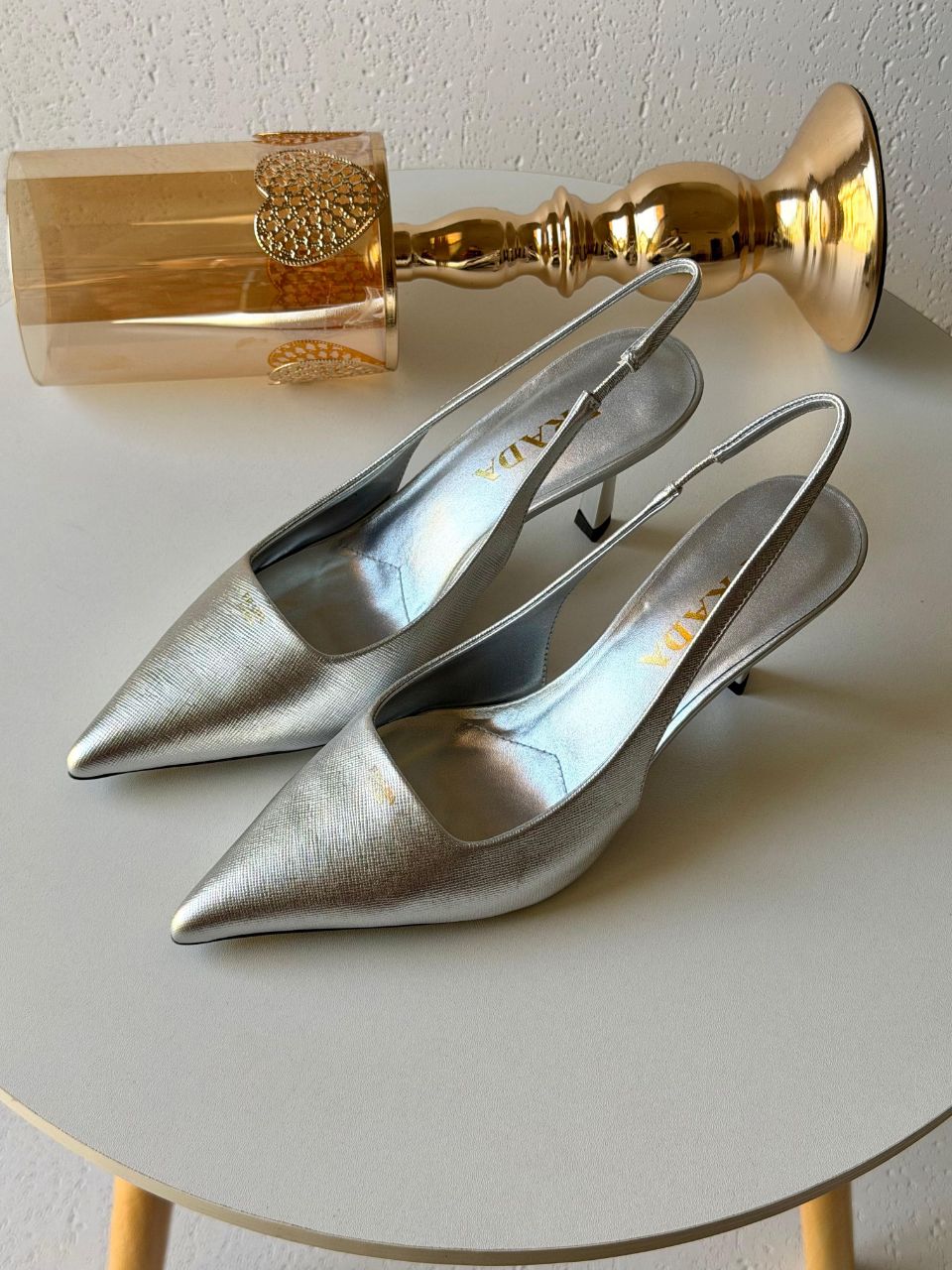 Prada Pointed-Toe Slingback Heels