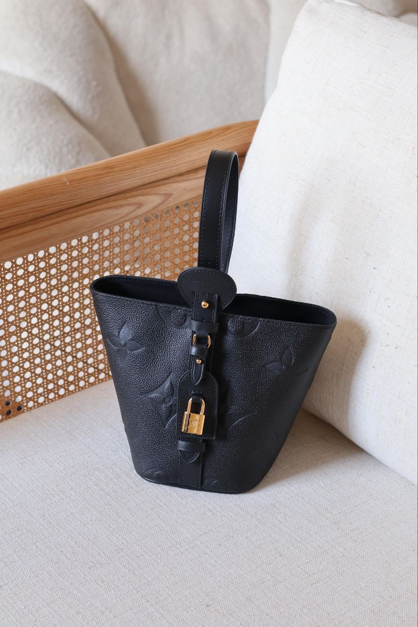 Louis Vuitton All In Bucket Bag with Lock Detail