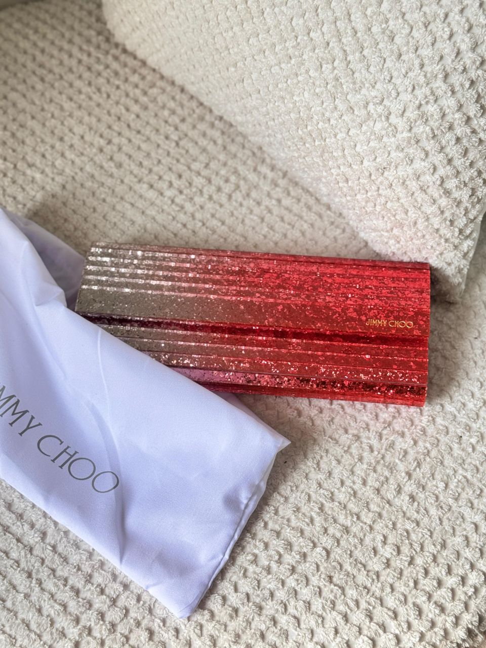 Jimmy Choo Glitter Clutch Bag