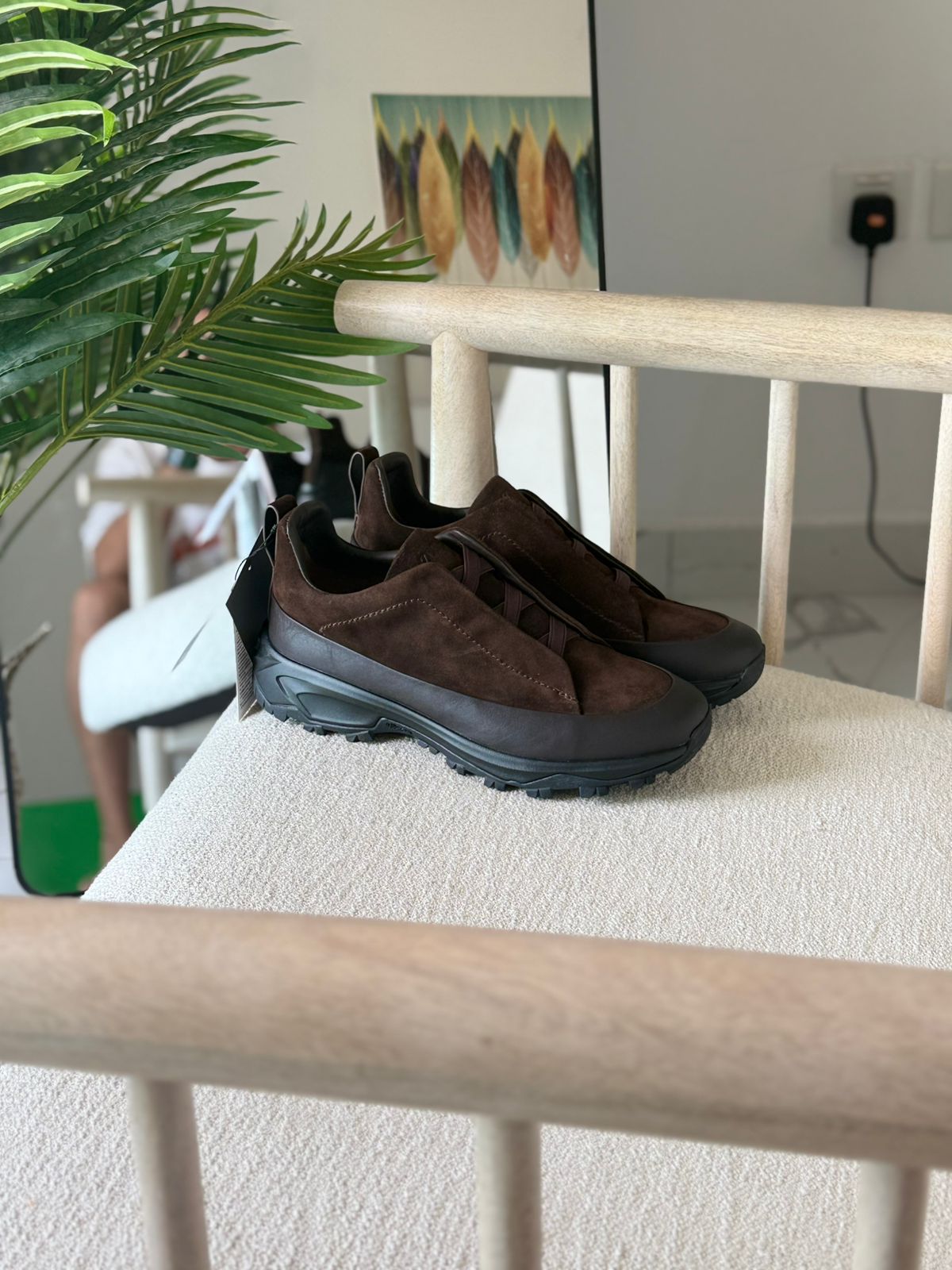 Zegna Monte Triple Stitch™ Leather and Suede Sneakers