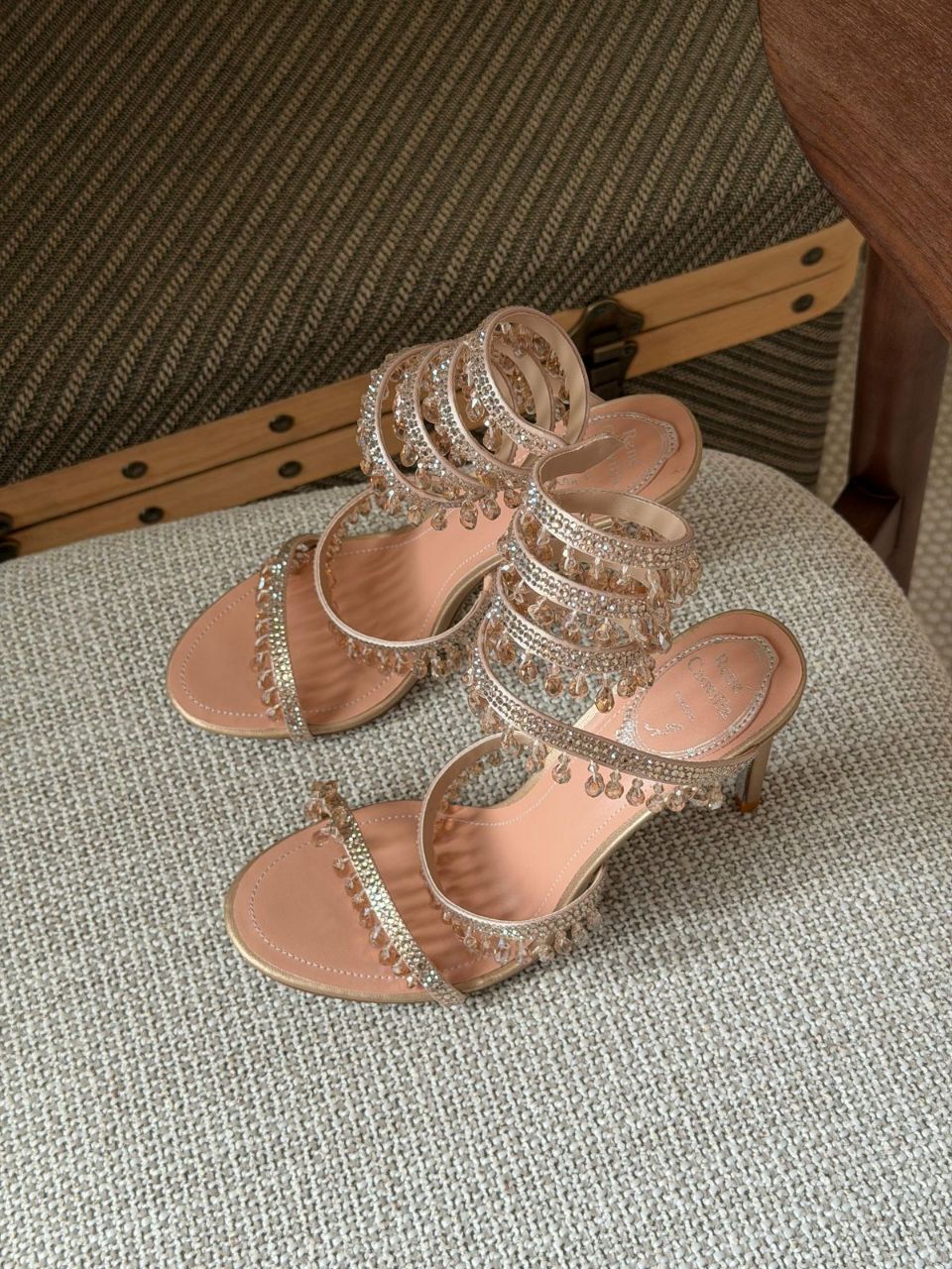 René Caovilla Chandelier Sandal 105