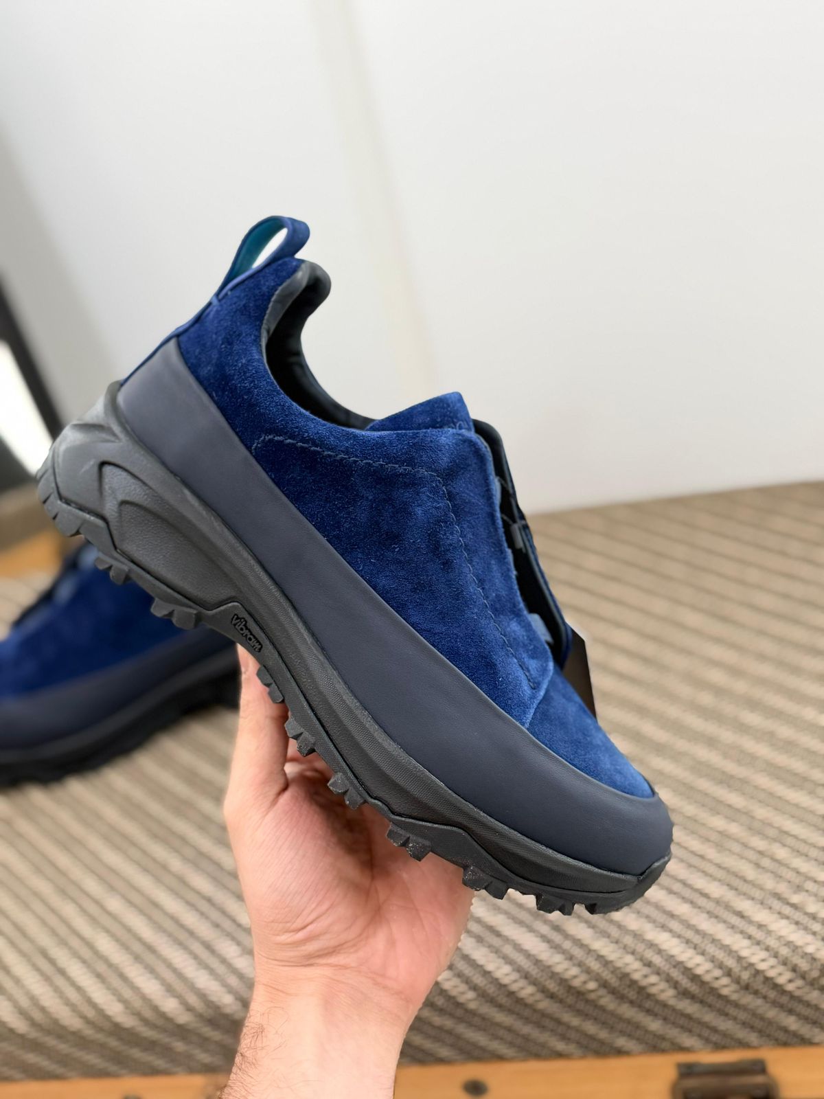 Zegna Monte Triple Stitch™ Leather and Suede Sneakers