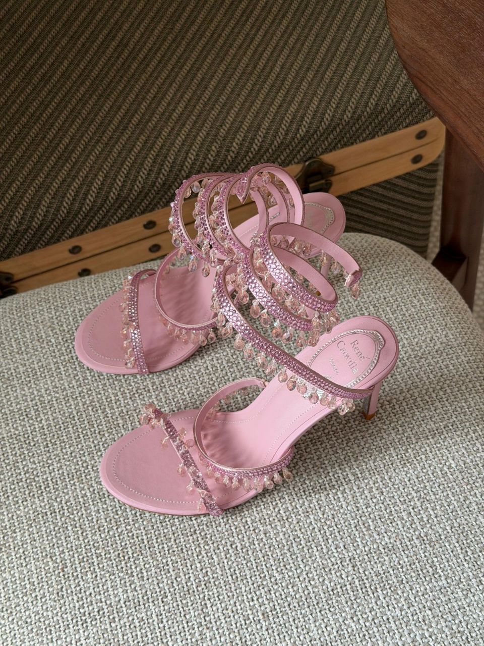 René Caovilla Chandelier Sandal 105