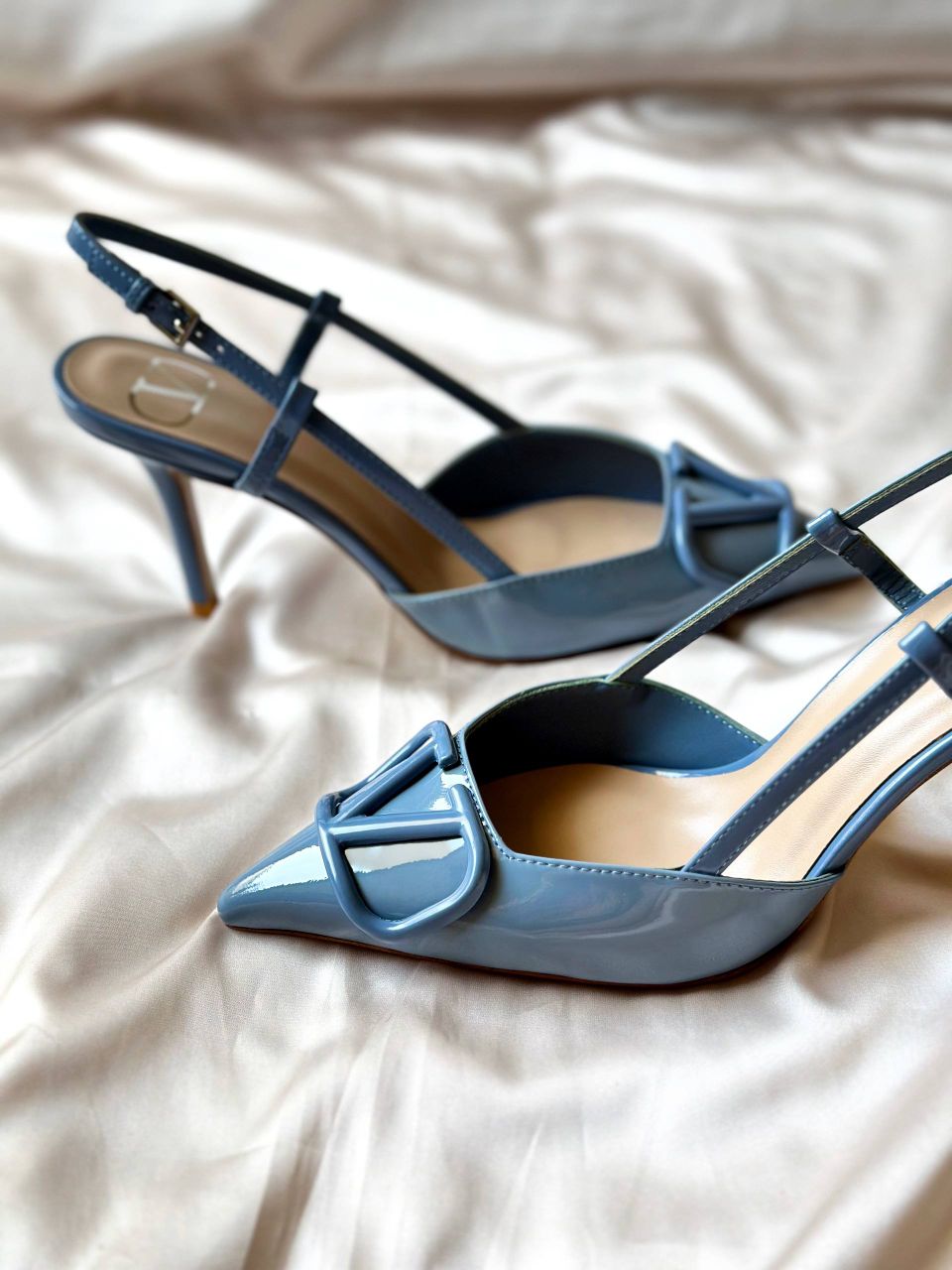 Valentino Garavani VLogo Signature Patent Leather Slingback Pumps – Full Collection