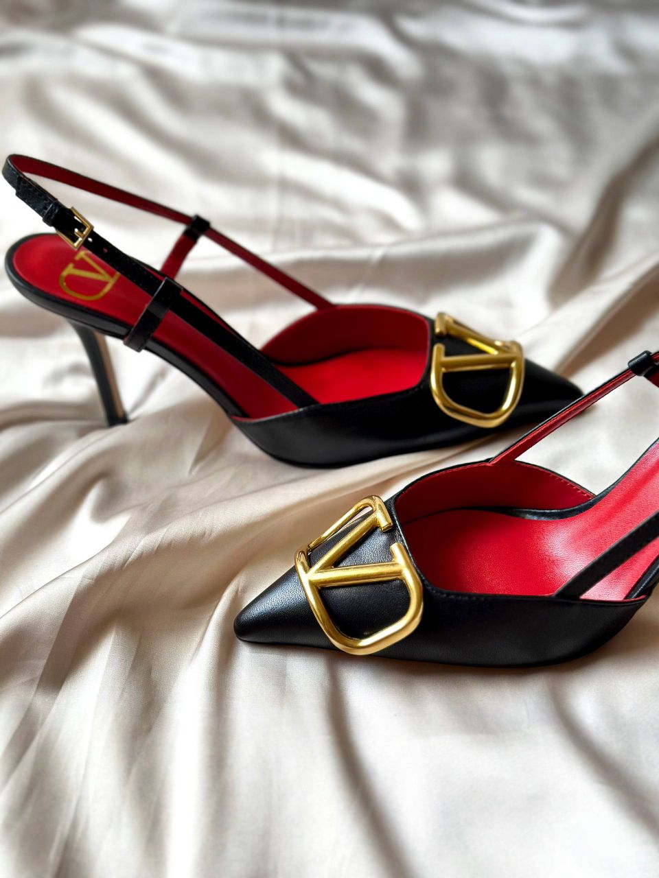 Valentino Garavani VLogo Signature Patent Leather Slingback Pumps – Full Collection