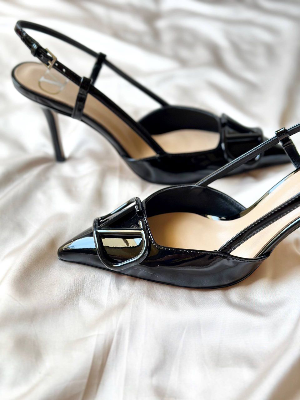 Valentino Garavani VLogo Signature Patent Leather Slingback Pumps – Full Collection