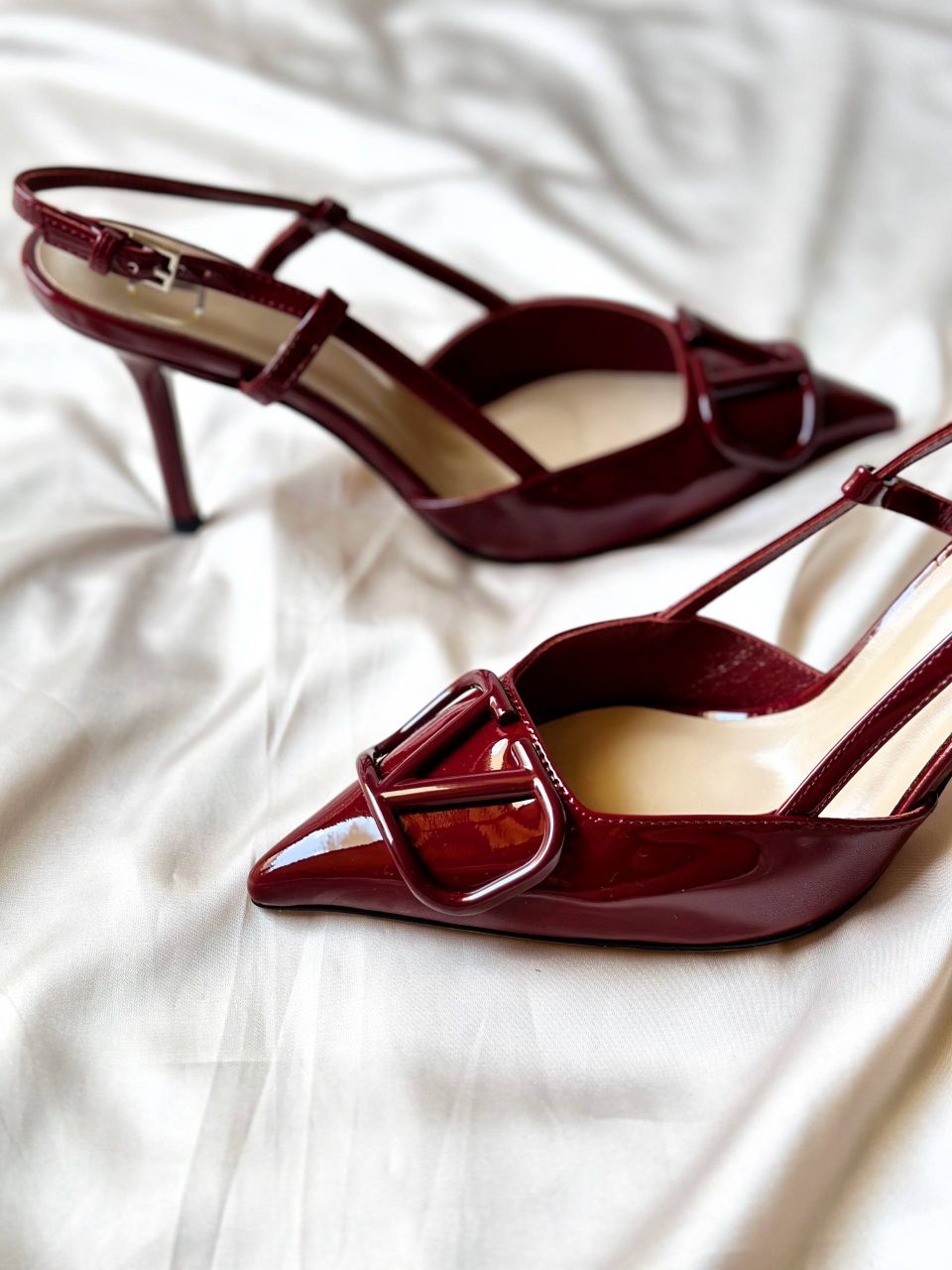 Valentino Garavani VLogo Signature Patent Leather Slingback Pumps – Full Collection