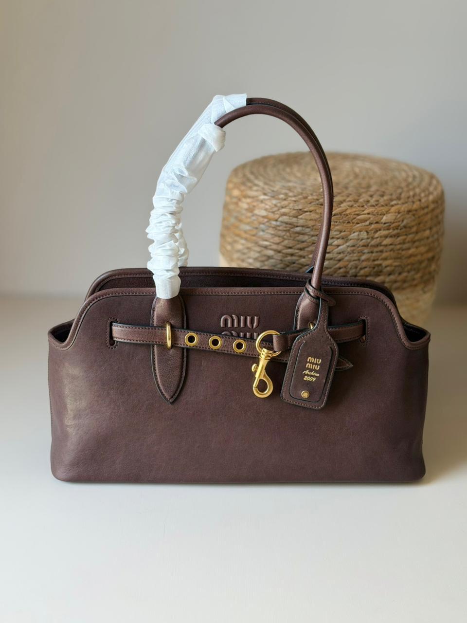 Miu Miu Aventure Nappa Leather Bag