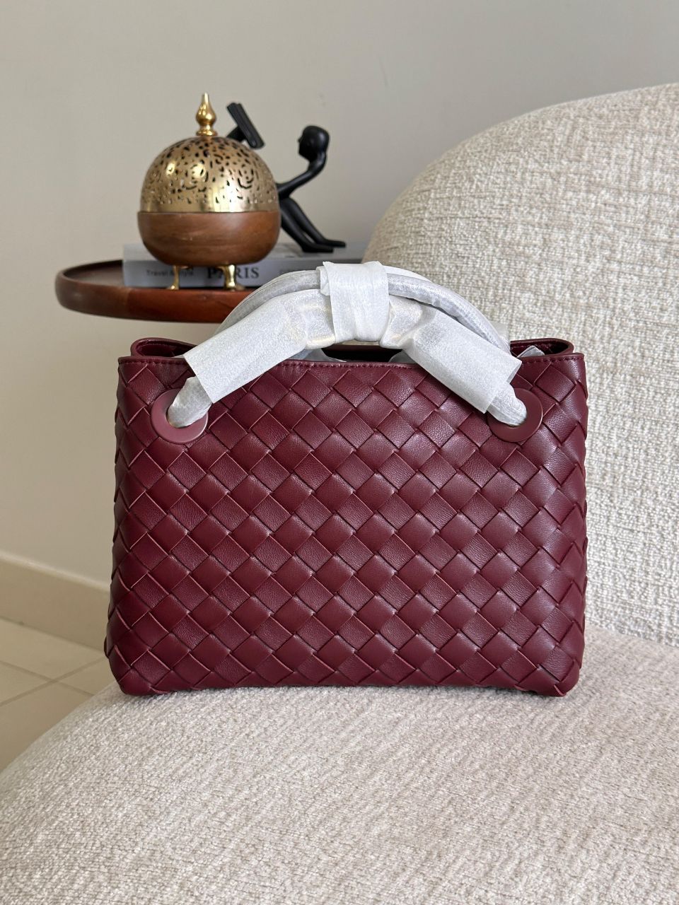 Bottega Veneta Andiamo Small Intrecciato Leather Handbag