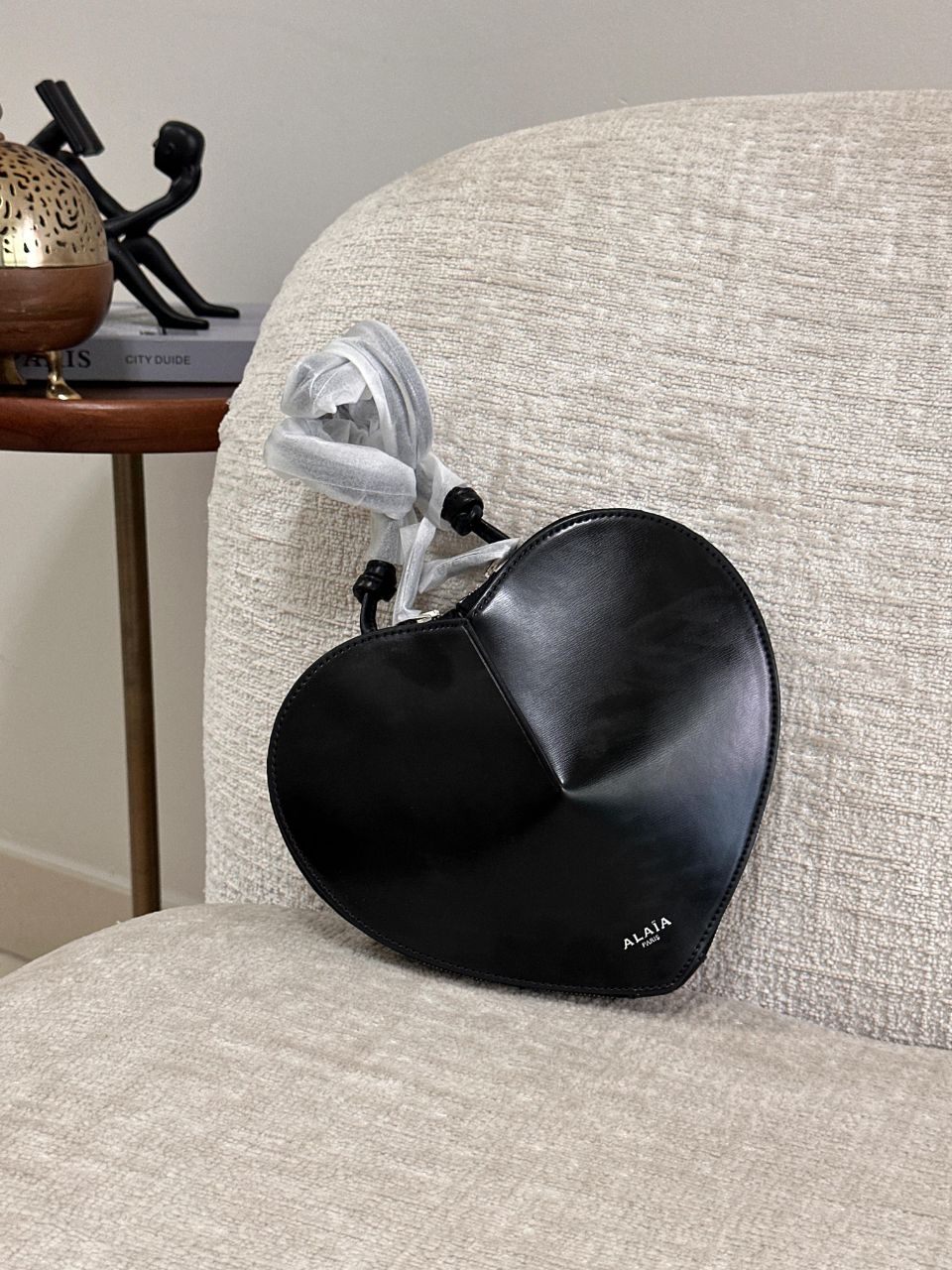 Alaïa Le Coeur Heart-Shaped Leather Shoulder Bag