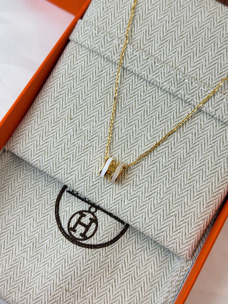 Hermès Mini Pop H Jewelry Set – Pendant Necklace & Earrings