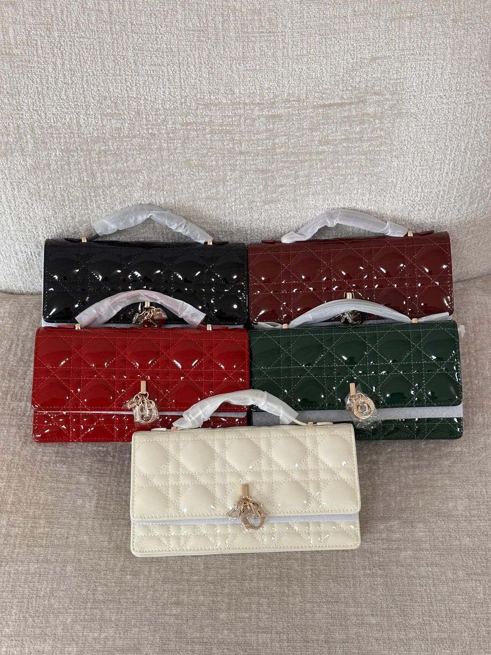 My Dior Mini Shiny Cannage Lambskin Bag