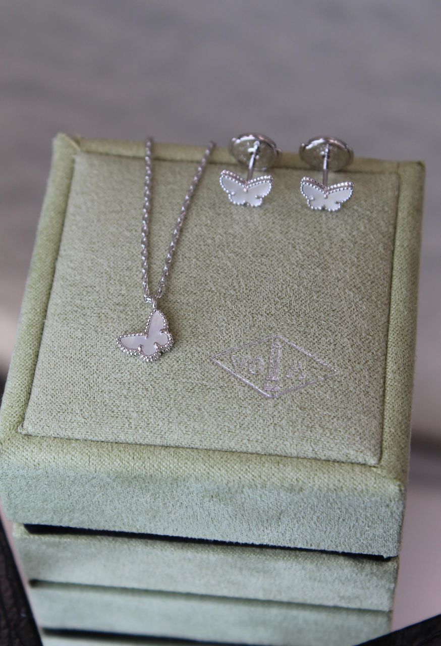 Van Cleef & Arpels Butterfly Necklace & Earrings