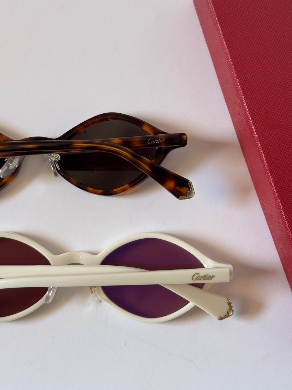 Cartier Oval Acetate Frame Sunglasses with Timeless Design