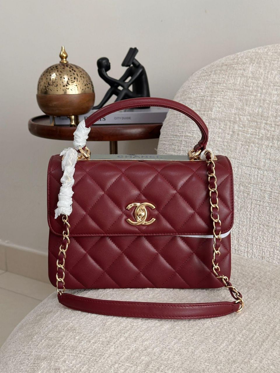 Chanel Trendy CC Lambskin Leather Handbag