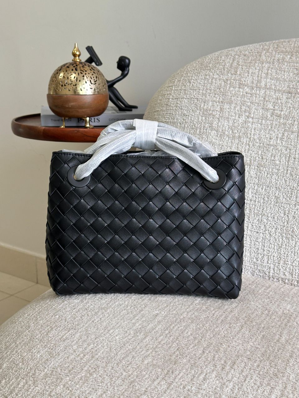 Bottega Veneta Andiamo Small Intrecciato Leather Handbag