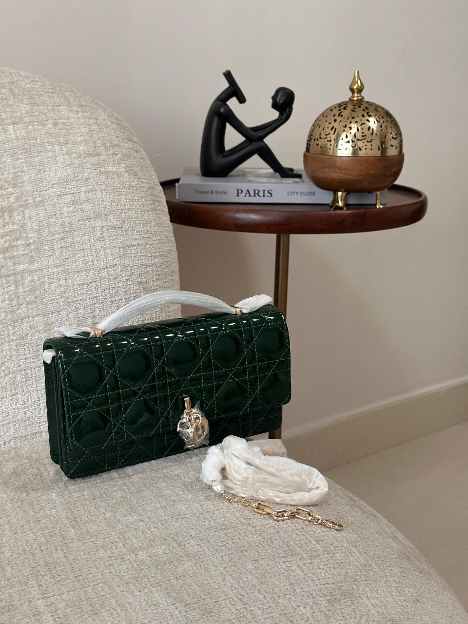 My Dior Mini Shiny Cannage Lambskin Bag