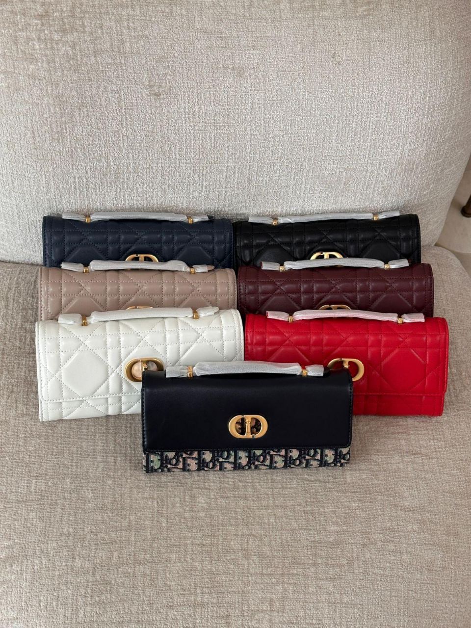 Dior Miss Caro Top Handle Pouch – Macrocannage Lambskin