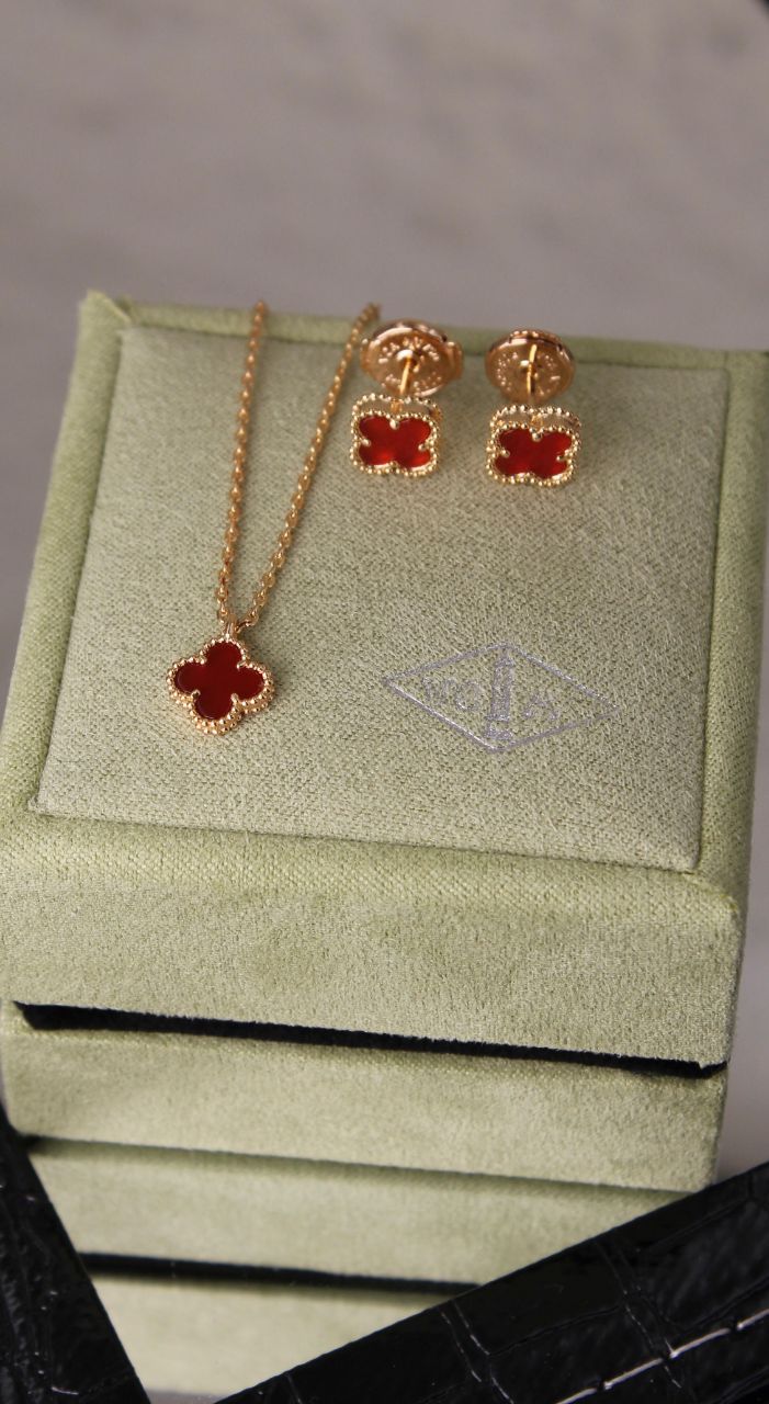 Van Cleef & Arpels Alhambra Necklace & Earrings