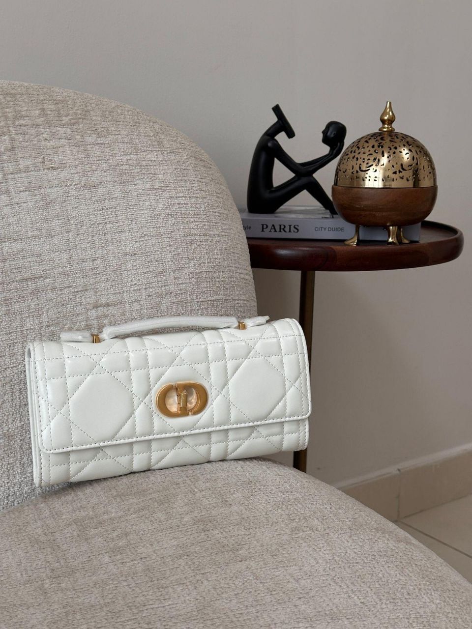 Dior Miss Caro Top Handle Pouch – Macrocannage Lambskin